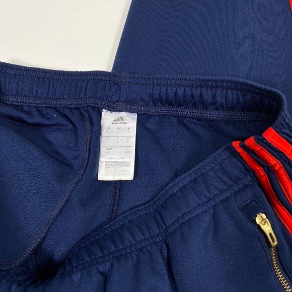 KITH x ADIDAS Soccer Navy Striped Track Pants - Picture 5 of 7
